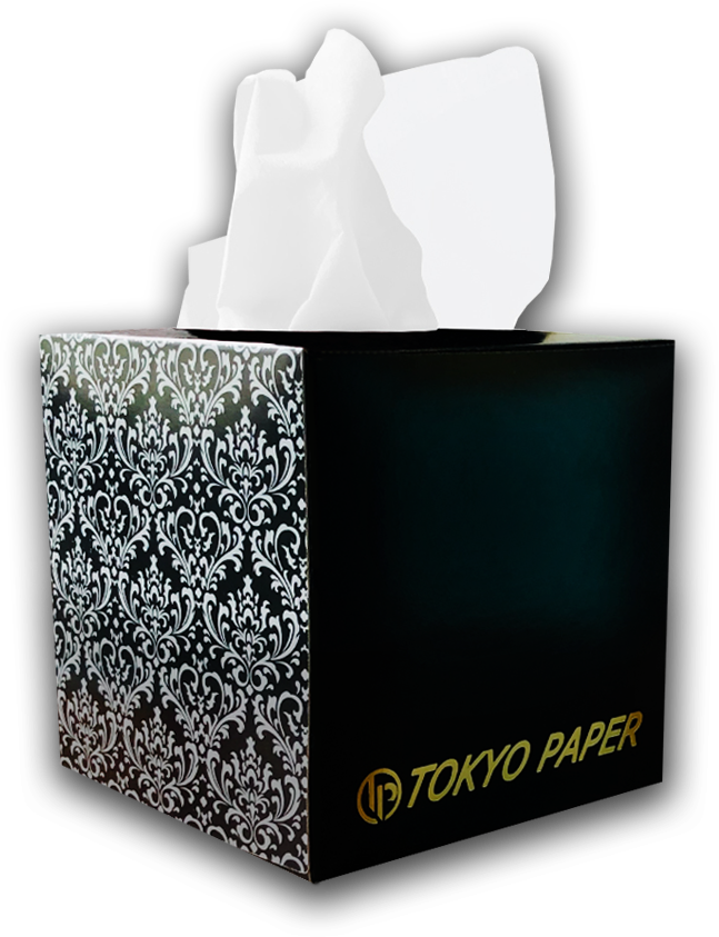 高級箔押しティッシュ特設サイト 東京ペーパー